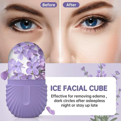 Ice Face Roller Ice Cube Beauty Massage Silicone Ice Mold For Eye Puffiness Ice Facial Roller Shrink Pores - Dealshavens