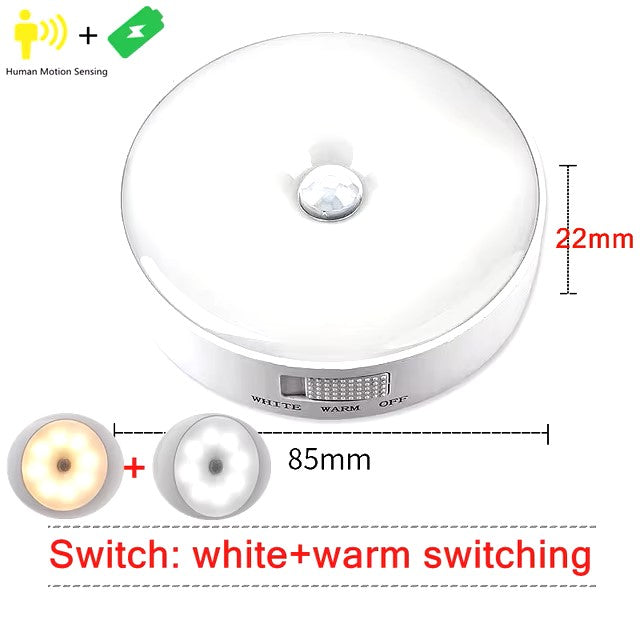 "LED Light Motion Sensor Rechargeable Night Lamp"
