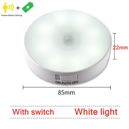 "LED Light Motion Sensor Rechargeable Night Lamp"