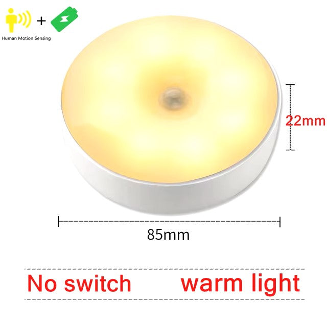 "LED Light Motion Sensor Rechargeable Night Lamp"