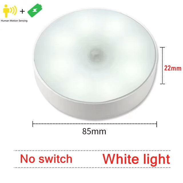 "LED Light Motion Sensor Rechargeable Night Lamp"