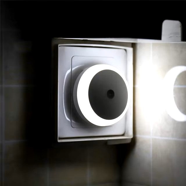LED Night Light Smart Night Sensor Round Plug in Wall Night