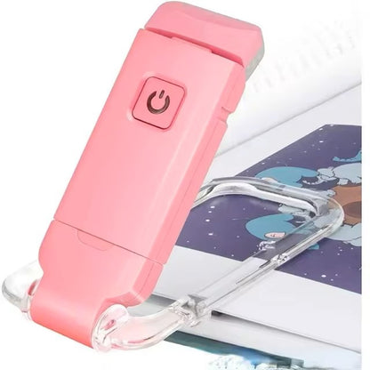 LED USB Rechargeable Book Reading Light Brightness Adjustable Eye Protection Clip Book Light Portable Bookmark Read Light