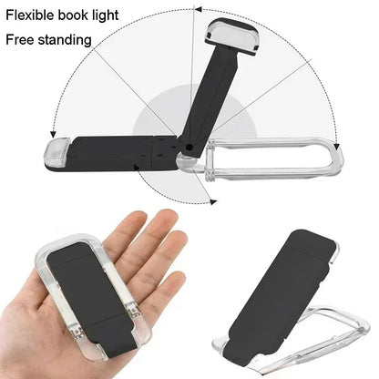 LED USB Rechargeable Book Reading Light Brightness Adjustable Eye Protection Clip Book Light Portable Bookmark Read Light