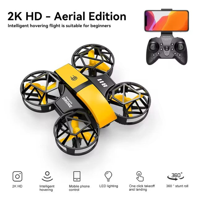 Lenovo 811 Mini Drone 4k profession HD 1080P Wide Angle Camera WiFi FPV RC Dron Height Keep 8000M Drones Kids Toys 4DRC 2024