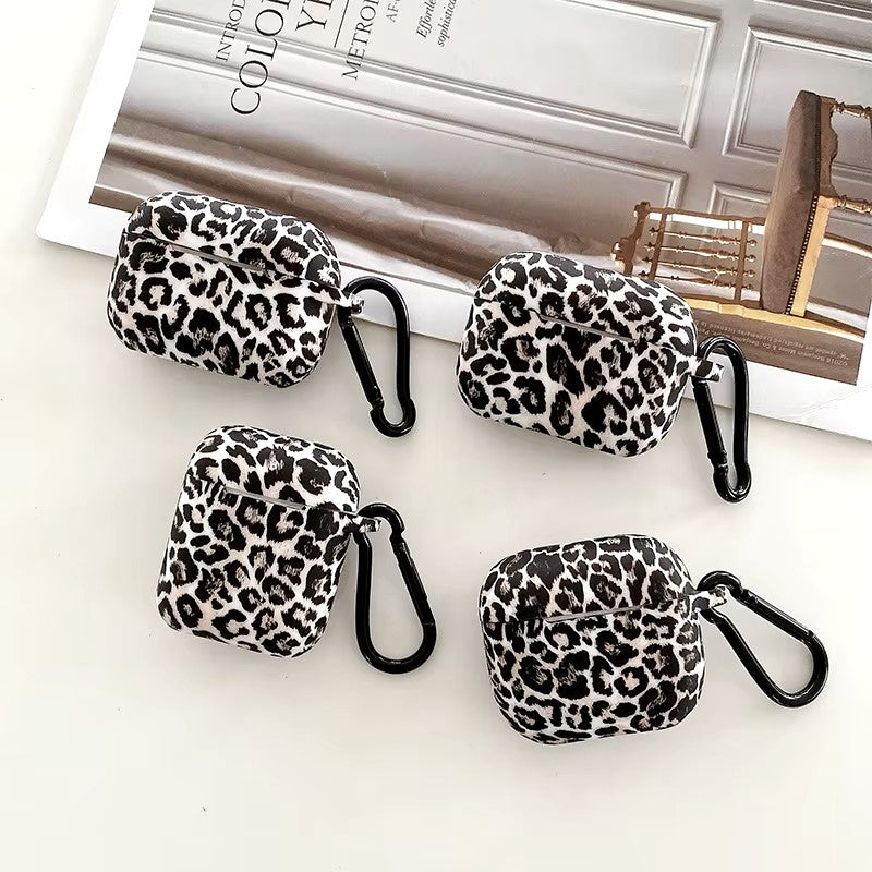 Leopard Print Earphone Case For Airpods Pro 2 USB C With Hook Silicone Protective Cover For Airpods Pro 3 1 3rd Generation Shell dealshavens