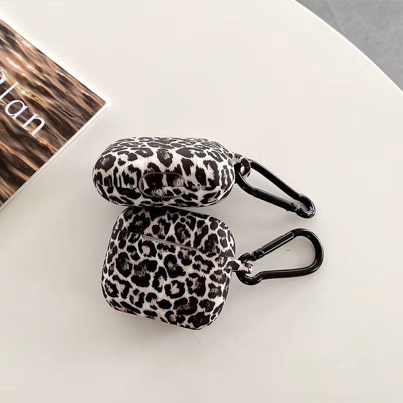 Leopard Print Earphone Case For Airpods Pro 2 USB C With Hook Silicone Protective Cover For Airpods Pro 3 1 3rd Generation Shell dealshavens