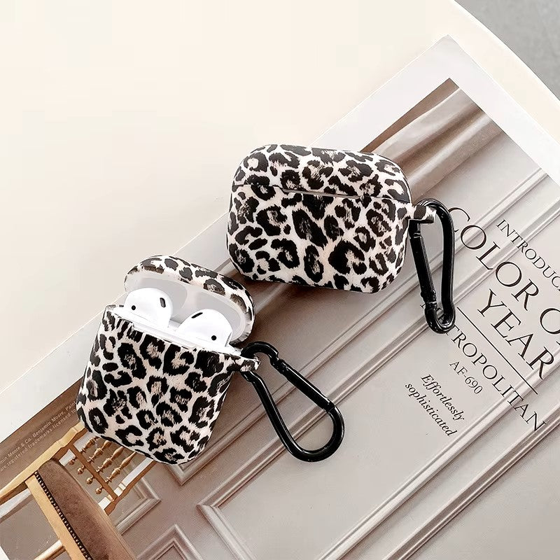 Leopard Print Earphone Case For Airpods Pro 2 USB C With Hook Silicone Protective Cover For Airpods Pro 3 1 3rd Generation Shell dealshavens