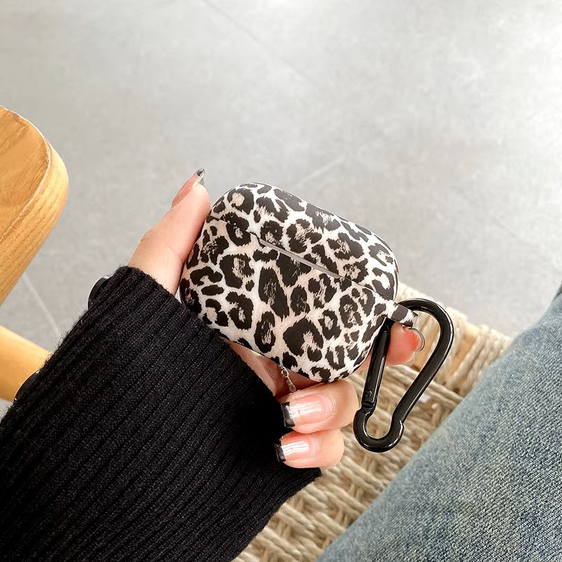 Leopard Print Earphone Case For Airpods Pro 2 USB C With Hook Silicone Protective Cover For Airpods Pro 3 1 3rd Generation Shell dealshavens