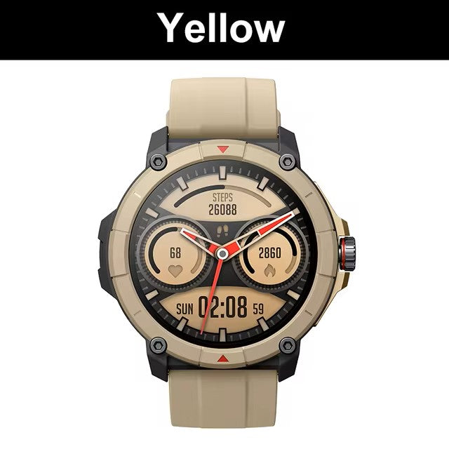 MASX Oasis X Premium GPS Smart Watch Alexa Ultra HD Display Built-in GPS Hi-Fi Bluetooth Phone Calls Military Grade Sports Watch Dealshavens