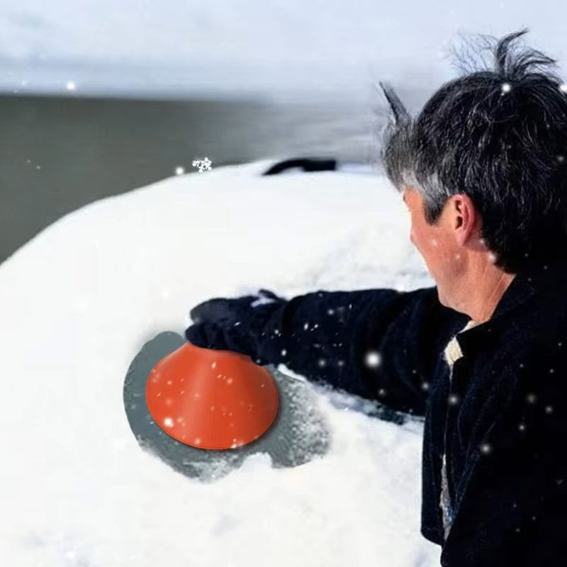 Car Window Windshield Magic Ice Scraper Oil Funnel Snow Remover Shovels Deicer Cone Tool Scraping Winter Accessories - Dealshavens