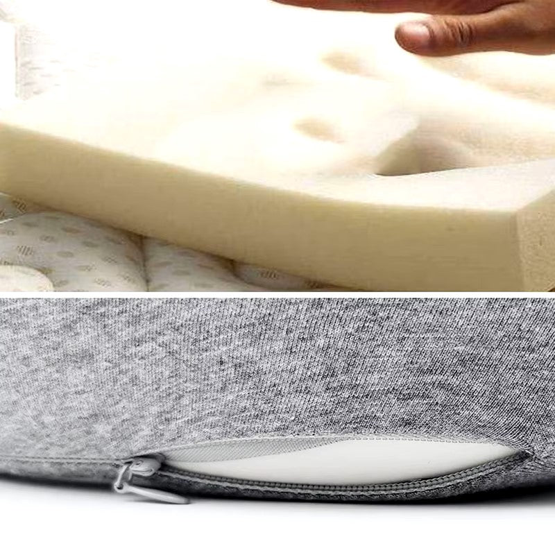 Memory Foam Neck Pillow Cervical Vertebra Travel Portable Noon Break Aircraft U Type Of Pillow Sleep Camping Pillow Carry Bag - Dealshavens