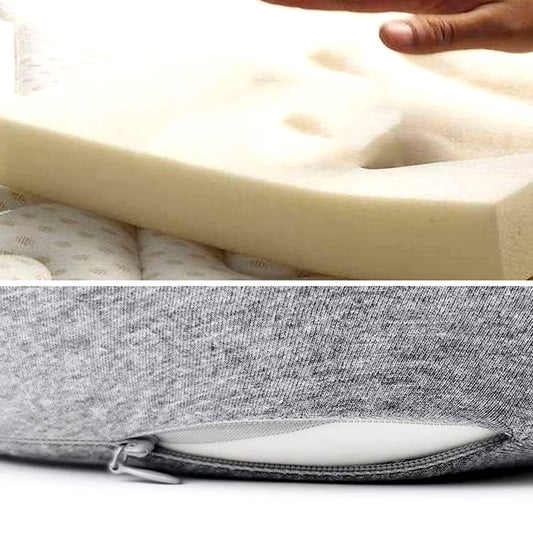 Memory Foam Neck Pillow Cervical Vertebra Travel Portable Noon Break Aircraft U Type Of Pillow Sleep Camping Pillow Carry Bag - Dealshavens