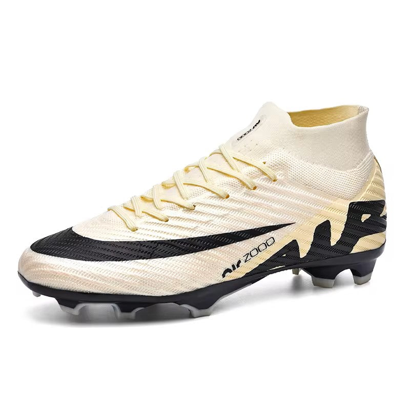 Men's FG Soccer Shoes Outdoor Cleats Long Spikes High-Top Sneakers Professional Football Boots Futsal Shoes Size36-45