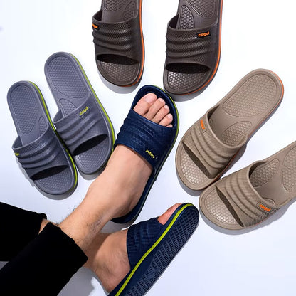 Men Slipper for Home Beach Slippers Women Non-slip Bath Female Slippers Outdoors Man 2024 Summer Shoes Unisex Indoor Slippers Dealshavens