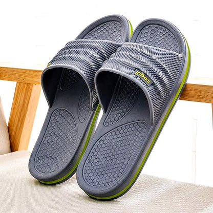 Men Slipper for Home Beach Slippers Women Non-slip Bath Female Slippers Outdoors Man 2024 Summer Shoes Unisex Indoor Slippers Dealshavens