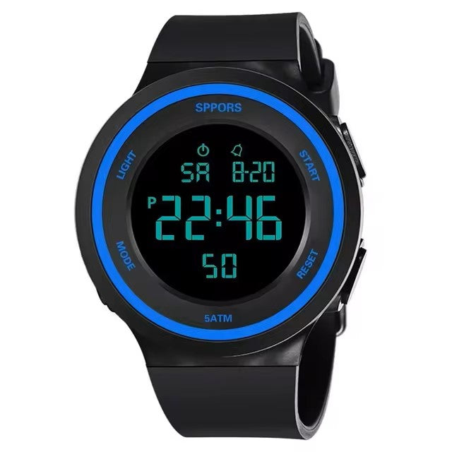 Men Sport LED Watches Top Brand Men Digital Clock Multi-Functional Rubber Man Fitnes Athlete Timekeeping Electronic Watch