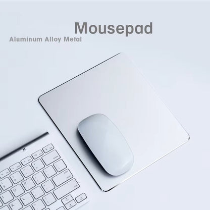 "Metal Aluminum Mouse Pad, Smooth, Thin, Waterproof"