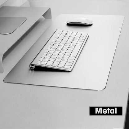 "Metal Aluminum Mouse Pad, Smooth, Thin, Waterproof"