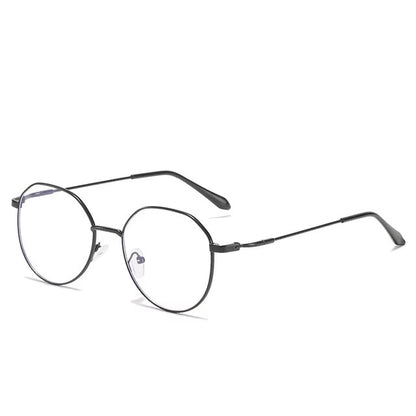 Metal Round Anti Blue Light Glasses Women Men Classic Square Eyeglasses Frames Transparent Computer Glasses Oculos Feminino