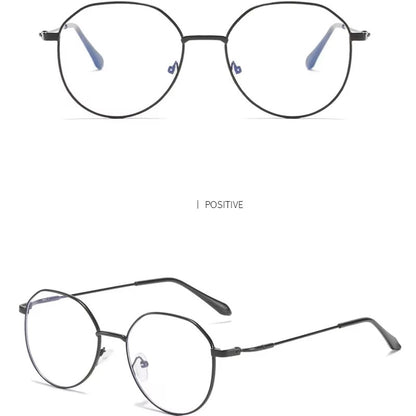 Metal Round Anti Blue Light Glasses Women Men Classic Square Eyeglasses Frames Transparent Computer Glasses Oculos Feminino