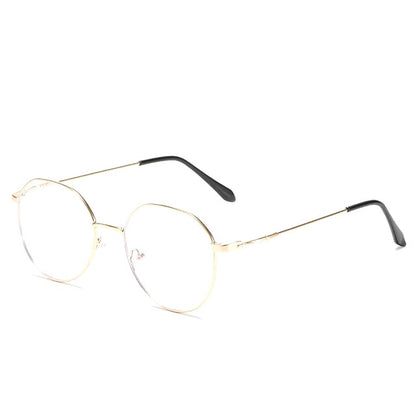 Metal Round Anti Blue Light Glasses Women Men Classic Square Eyeglasses Frames Transparent Computer Glasses Oculos Feminino