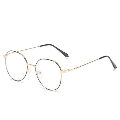 Metal Round Anti Blue Light Glasses Women Men Classic Square Eyeglasses Frames Transparent Computer Glasses Oculos Feminino