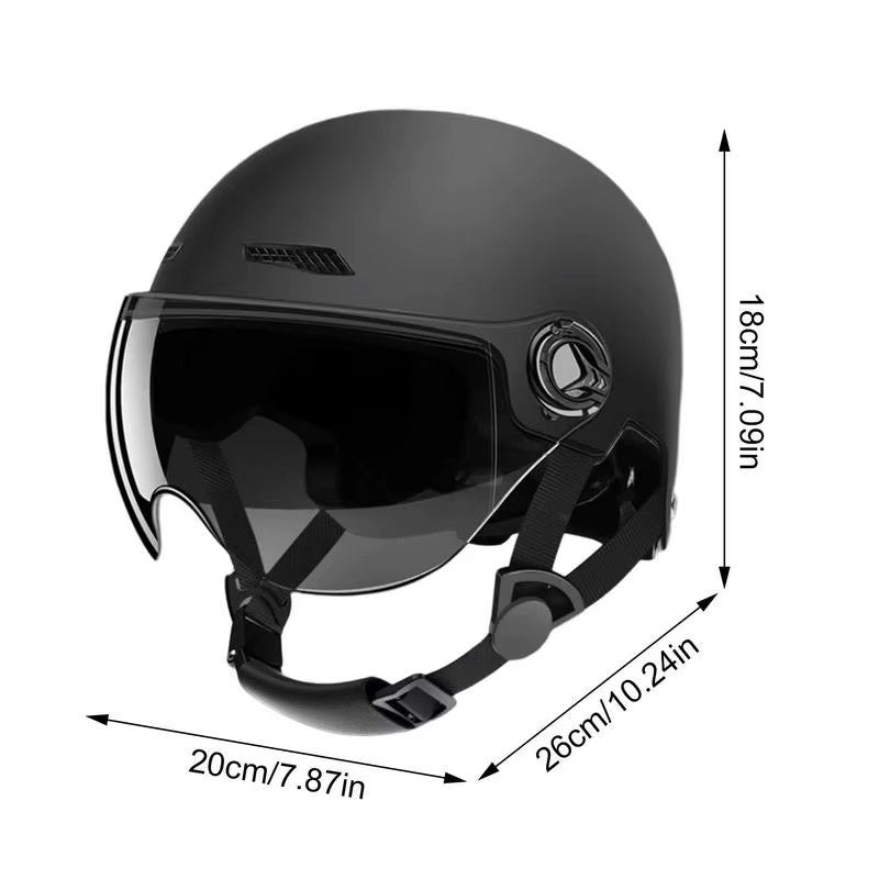 Motorcycle Helmet Jet Style Bicycle Helmets For Men Women Adult Motorbike Scooter Helmet Skull Full Head Hat Helmets accessories