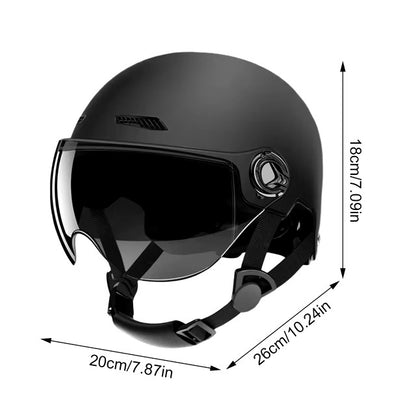 Motorcycle Helmet Jet Style Bicycle Helmets For Men Women Adult Motorbike Scooter Helmet Skull Full Head Hat Helmets accessories