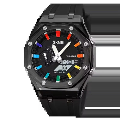 SKMEI 2100 Waterproof Watche For Men's Digital Watch with LED & Alarm