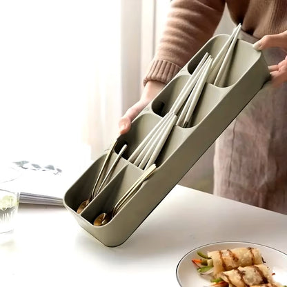 1PCS Multi-purpose Cutlery Storage Tray Cutlery Fork Spoon Organizer Kitchen Drawer Categined Storage Boxes - Dealshavens