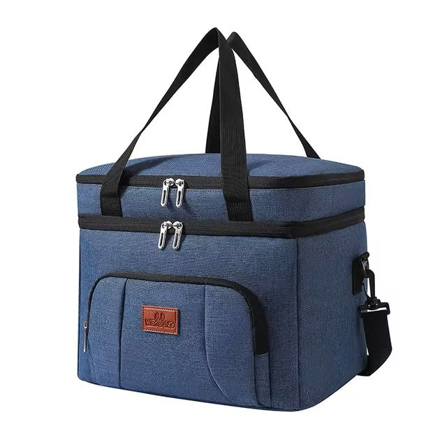 Multifunctional Double Layers Tote Cooler Lunch Bags for Women Men Large Capacity Travel Picnic Lunch Box with Shoulder Strap dealshavens