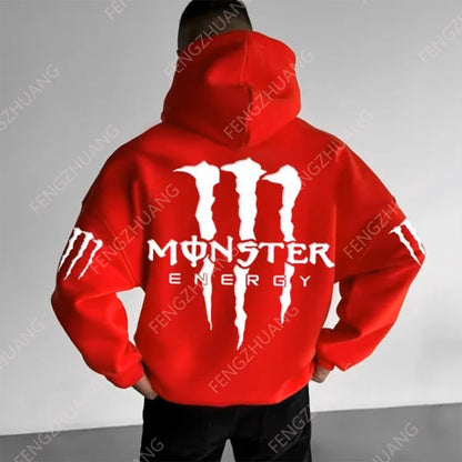 New Energy Drink Printed Hoodies Men's Stylish Casual Pullovers Fashion Hoodies Fall Fashion New Fashion Trends Men's Sweatshirt - Dealshavens