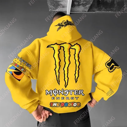 New Energy Drink Printed Hoodies Men's Stylish Casual Pullovers Fashion Hoodies Fall Fashion New Fashion Trends Men's Sweatshirt - Dealshavens