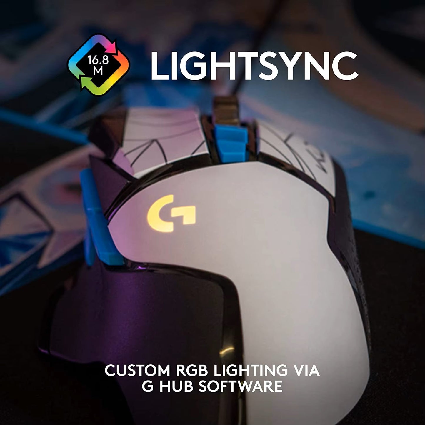 New Logitech G502 HERO KDA LIGHTSYNC RGB Gaming Mouse USB Wired Mice 25600 DPI Adjustable Programming Mice for Mouse Gamer