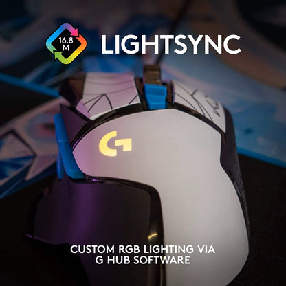 New Logitech G502 HERO KDA LIGHTSYNC RGB Gaming Mouse USB Wired Mice 25600 DPI Adjustable Programming Mice for Mouse Gamer