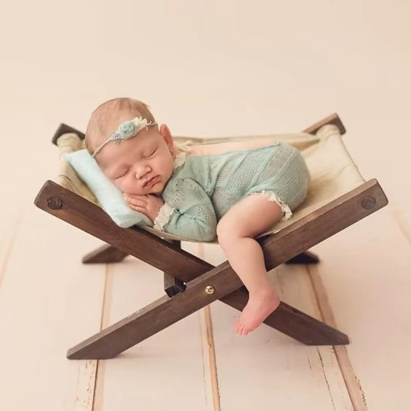 Newborn Photography Pose Auxiliary Props Beach Lounge Chair Wooden Multi-function Sofa Studio Baby Photography Props Accessories - Dealshavens