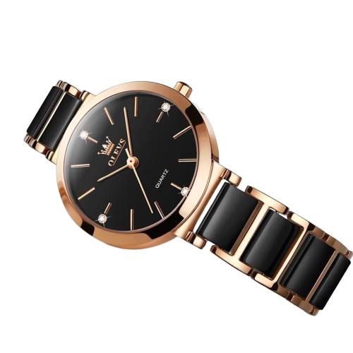 OLEVS Fashion Elegant Watch for Women Japanese Movement Ceramics Strap Luxury Ladies Bracelet Quartz Watches Gifts Reloj Mujer