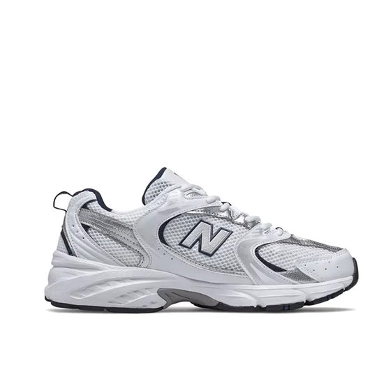 Original New Balance NB 530 Classic Vintage Mesh Fabric Faux Leather Casual Men's and Women's Running Shoes White Silver MR530SG Dealshavens