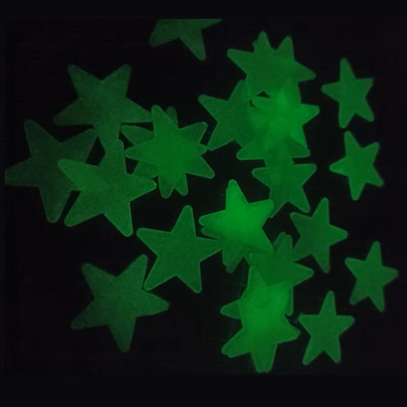 PVC Stars Glow Stickers Luminous In Dark Night Fluorescent Wall Art Decals For Kids Room Ceiling Home Festival Party Decoration - Dealshavens