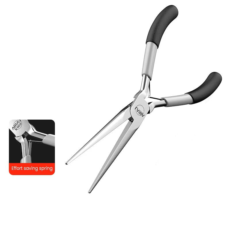 Pointed Nose Pliers, Long Nose Pliers, Multifunctional Manual Small Needle Pliers, Mini Electrician Specific Pointed Nose Pliers - Dealshavens