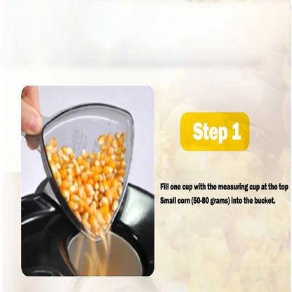 Popcorn Makers Mini Popcorn Machine Electric Household Appliance Machine Fully Automatic Popcorn Machine For Home Kitchen - Dealshavens