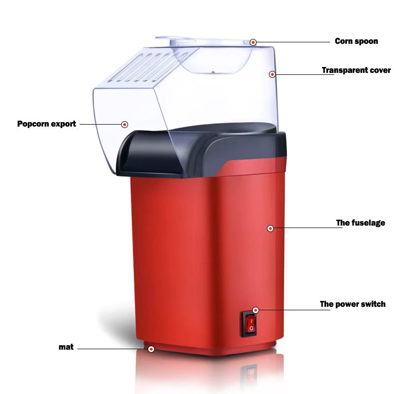 Popcorn Makers Mini Popcorn Machine Electric Household Appliance Machine Fully Automatic Popcorn Machine For Home Kitchen - Dealshavens