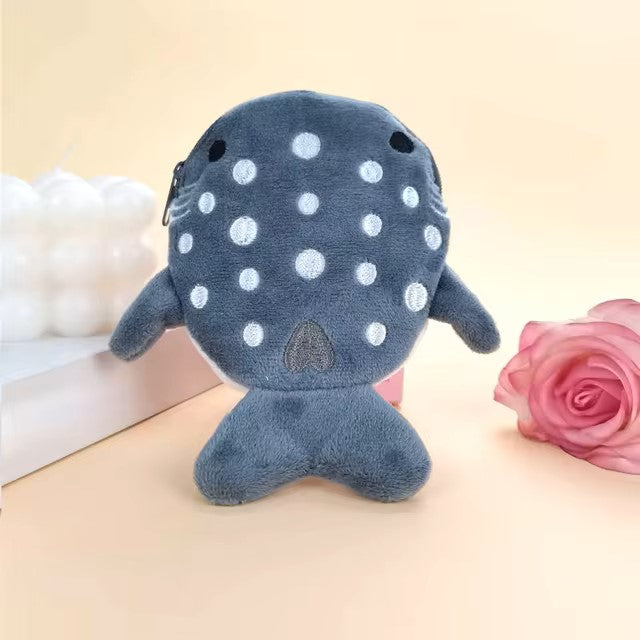 Gray Pouch Zipper Bag