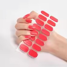 Nail Sticker New Solid Color Adhesive Nail Wraps DIY Nail Polish Film Patch Manicures Transfer Decals Decors Pegatinas Ara Uñas