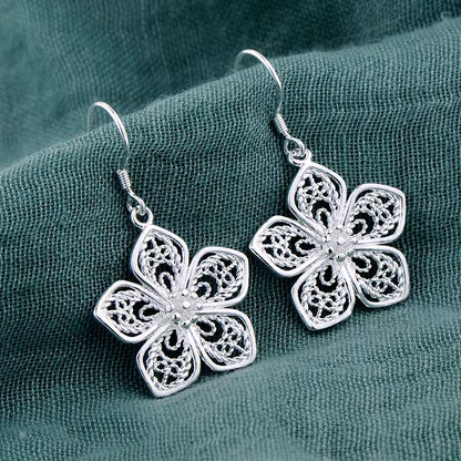 Original 925 Sterling Silver Earrings Hearts For Women Exquisite Student Girlfriend Jewelry Accessories Wedding Fashion Gift dealshavens