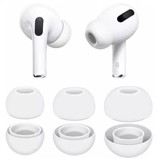 4 أزواج من أطراف الأذن البديلة المصنوعة من السيليكون متوافقة مع سماعات Apple Air Pods Pro 1 2 لتقليل الضوضاء داخل الأذن وملحقاتها XS/S/M/L