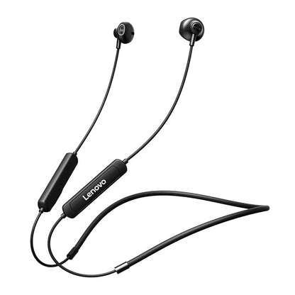 Original Lenovo SH1 Earphone Bluetooth Wireless Chip HIFI Sound Quality IPX5 Waterproof Sports Headset Magnetic Neckband Earbuds - Dealshavens