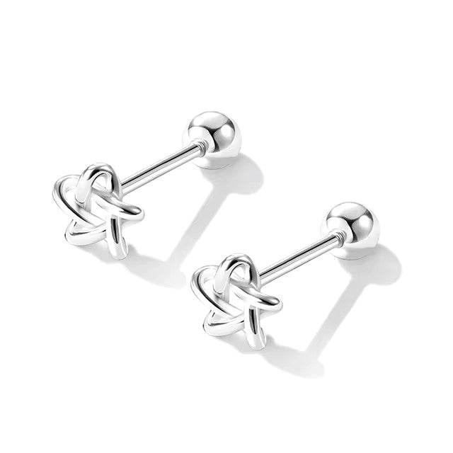 Korean 925 Silver Needle Tragus Piercing Helix Studs Earrings for Women 2Pcs Butterfly Heart Trendy Ear Piercing Body Jewelry dealshavens