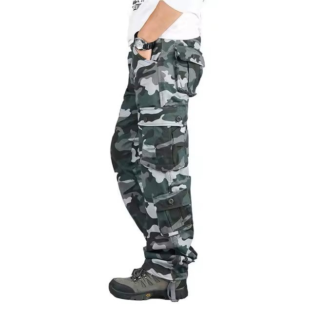 Tactical Cargo Pants Men Cotton Overalls Outdoor Work Trousers Big Size Hombre Clothing Camo Hiking Pants